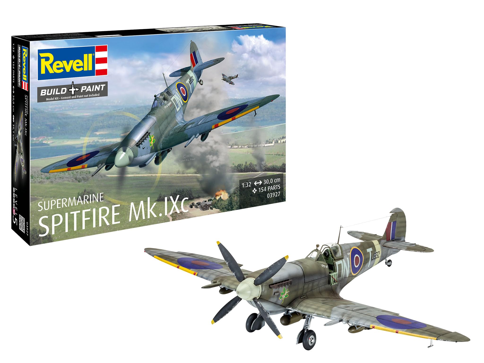 Amazon | ドイツレベル 1/32 イギリス空軍 スピットファイア MK.9C
